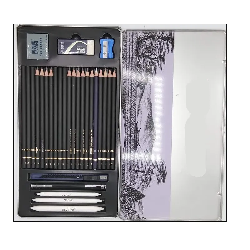 29 Piece Quality Sketch Pencil Set Gc-34
