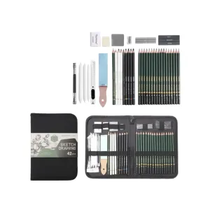 42-Piece Professional Drawing Sketching Pencil Set Gf-40