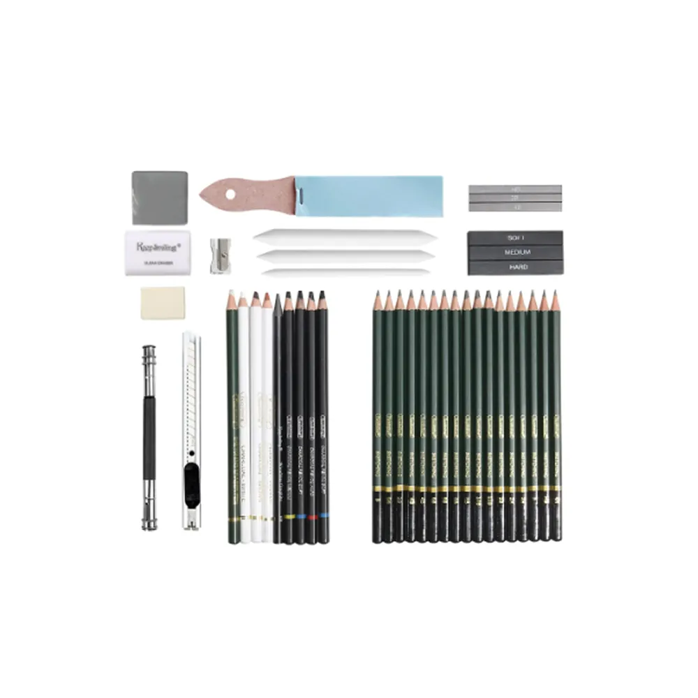 42-Piece Professional Drawing Sketching Pencil Set Gf-40