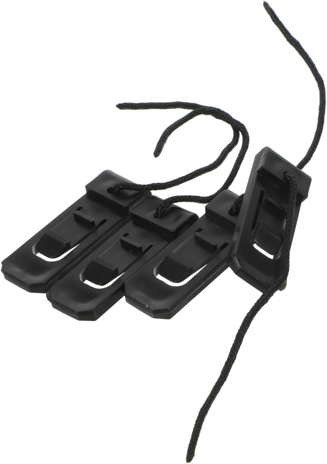 4Pcs Snap Type Surfboard Fin Clips Durable Paddle Board Tail Rudder Accessories for Inflatable Surfboards Enhance Stability Direction Black