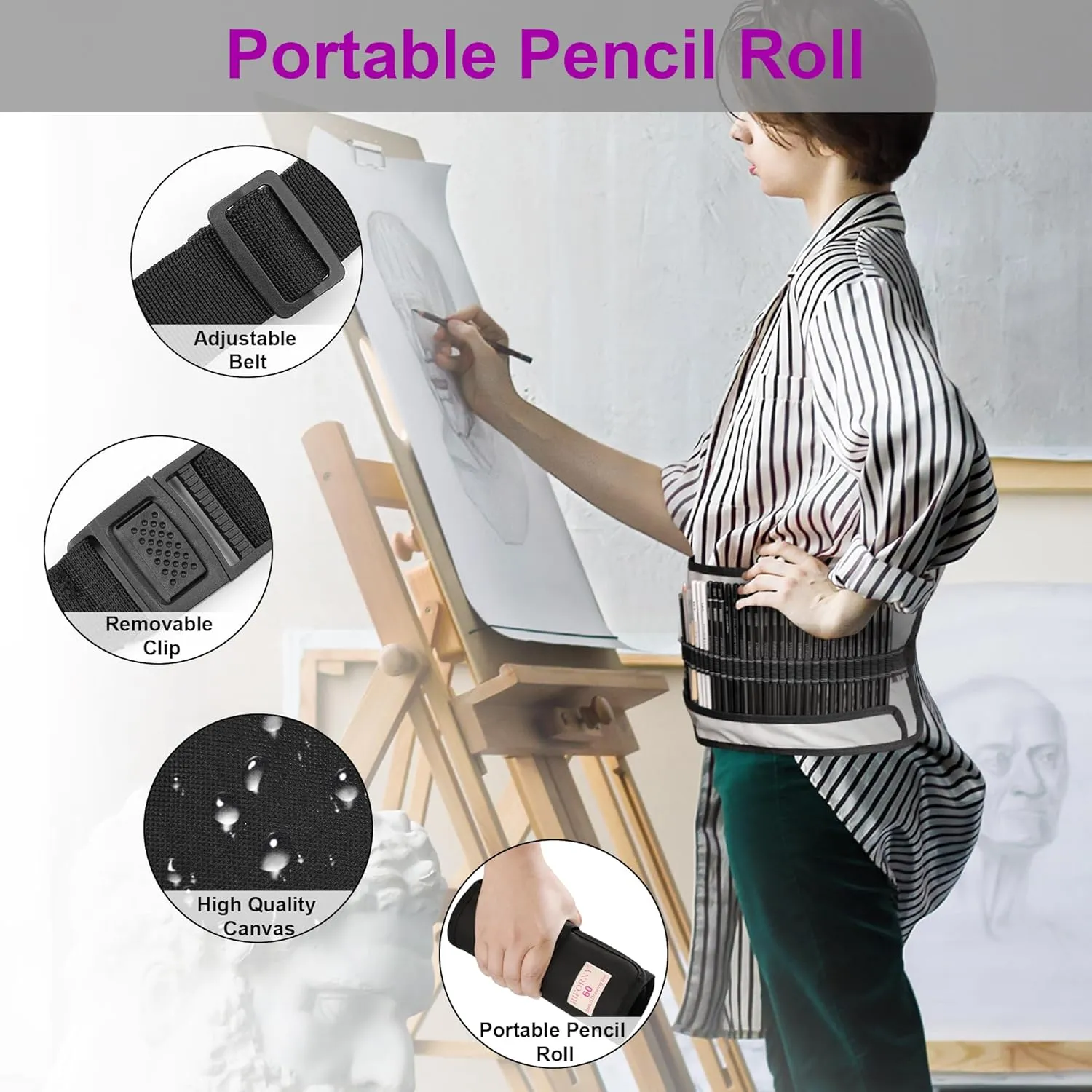 70 Pcs Drawing Set Sketching Kit - Sketch Pencils Art Supplies for Adults Art