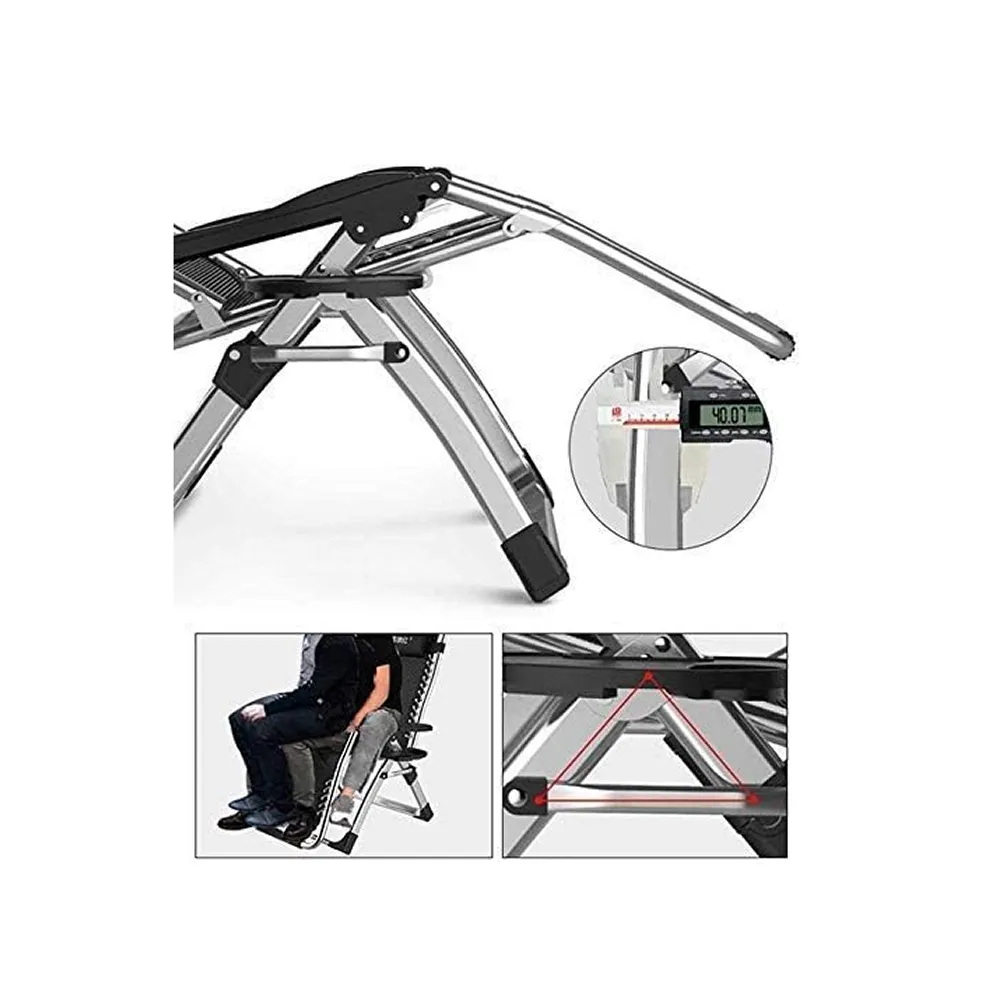 Adjustable Headrest Foldable Reclining Chair