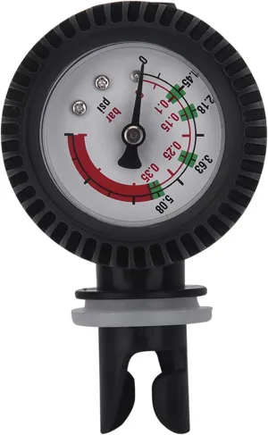Air Pressure Gauge, Inflatable Gauge Boat, Fishing Inflatable Boat Barometer, Kayak Accessories, 0-0.35 BAR or 0-5.08 PSI, for Inflatable Boat, Kayak, Surfboard, Board Raft