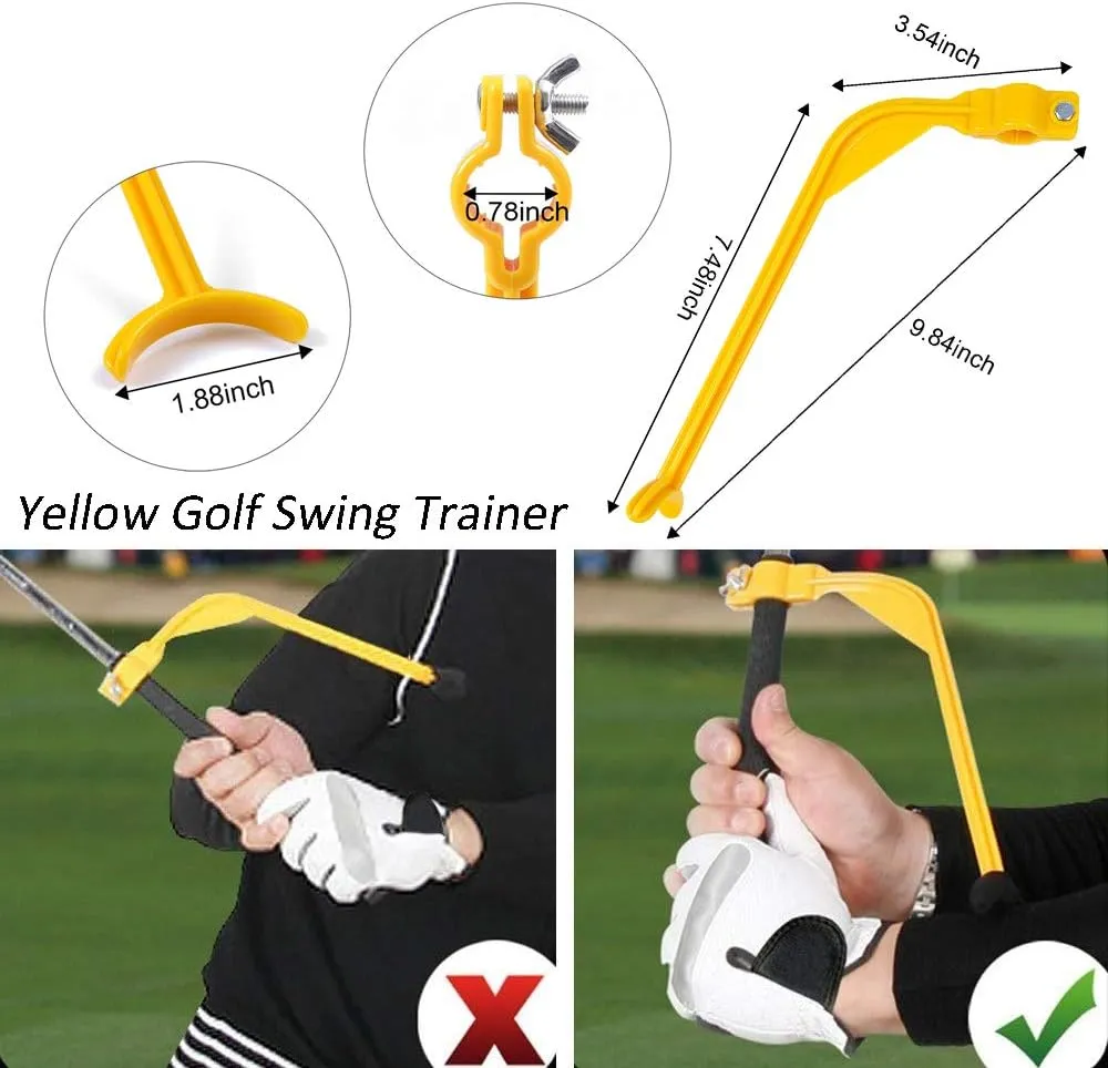 Amy Sport Golf Swing Training Aid Wrist Hinge Adjustable Arm Band with Hanger Smartball Connection Band for Correction, Men Women Ball Between Arms Practice Tool