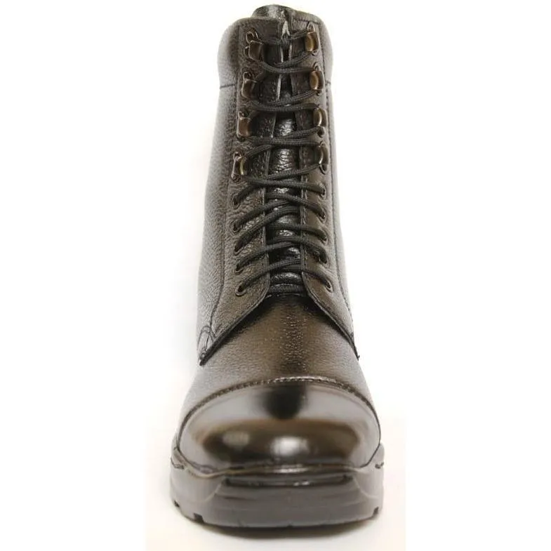 BLACK DMS LEATHER BOOTS
