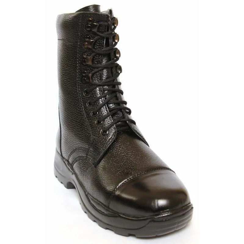 BLACK DMS LEATHER BOOTS