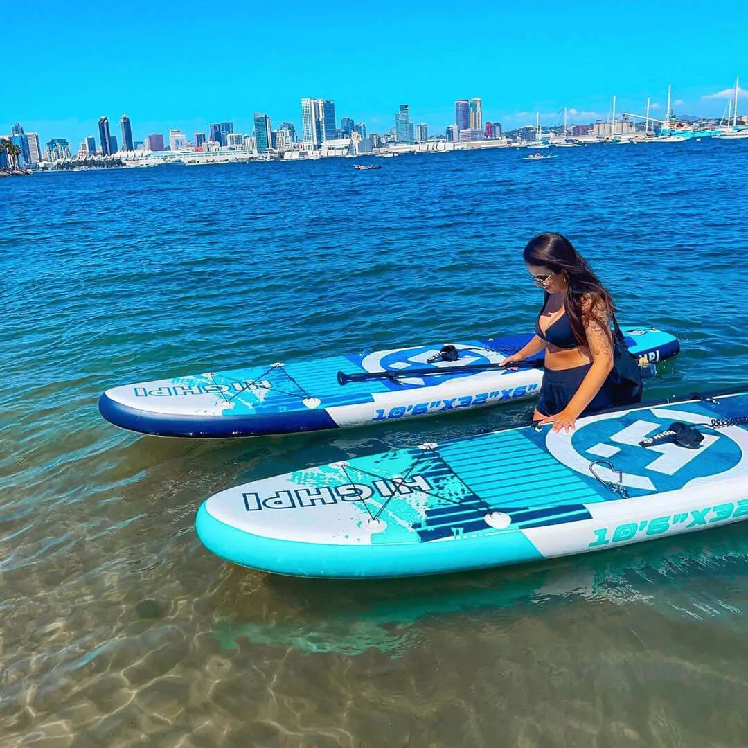 California Breeze 10'6'' Inflatable Stand Up Paddle Board Touring SUP With All Accessories