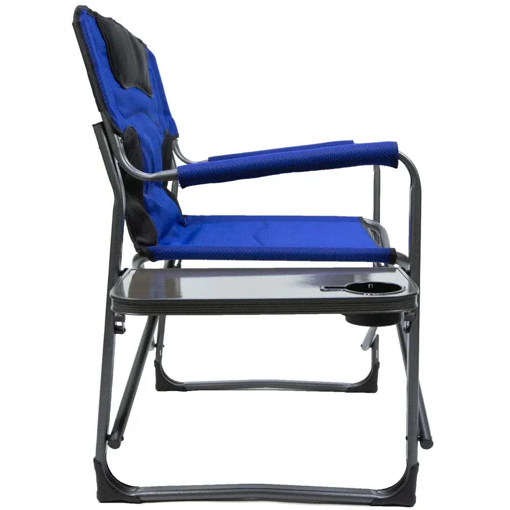 Camping Director Chair XXL, Blue, Adult, 10Lbs