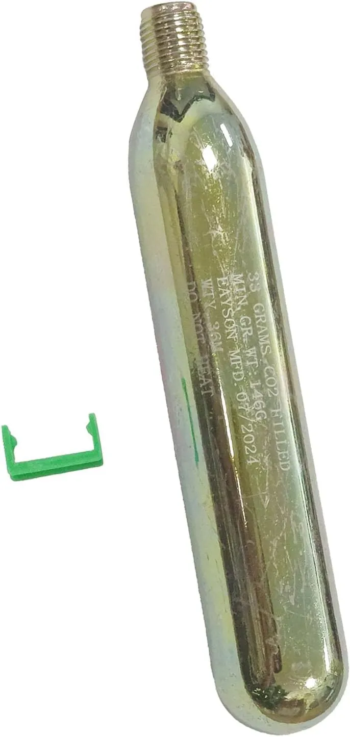 CO2 Manual Inflatable PFD-Rearming Kit Cartridge Cylinder, Accessory for Life Vest Manual Life Jacket (33G/ 150N/ Adult/Manual)