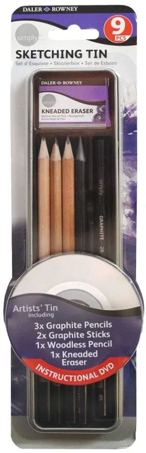Daler Rowney Simply Pencil Sketching Tin Set