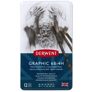 Derwent Medium Sketching Pencils - Set of 12