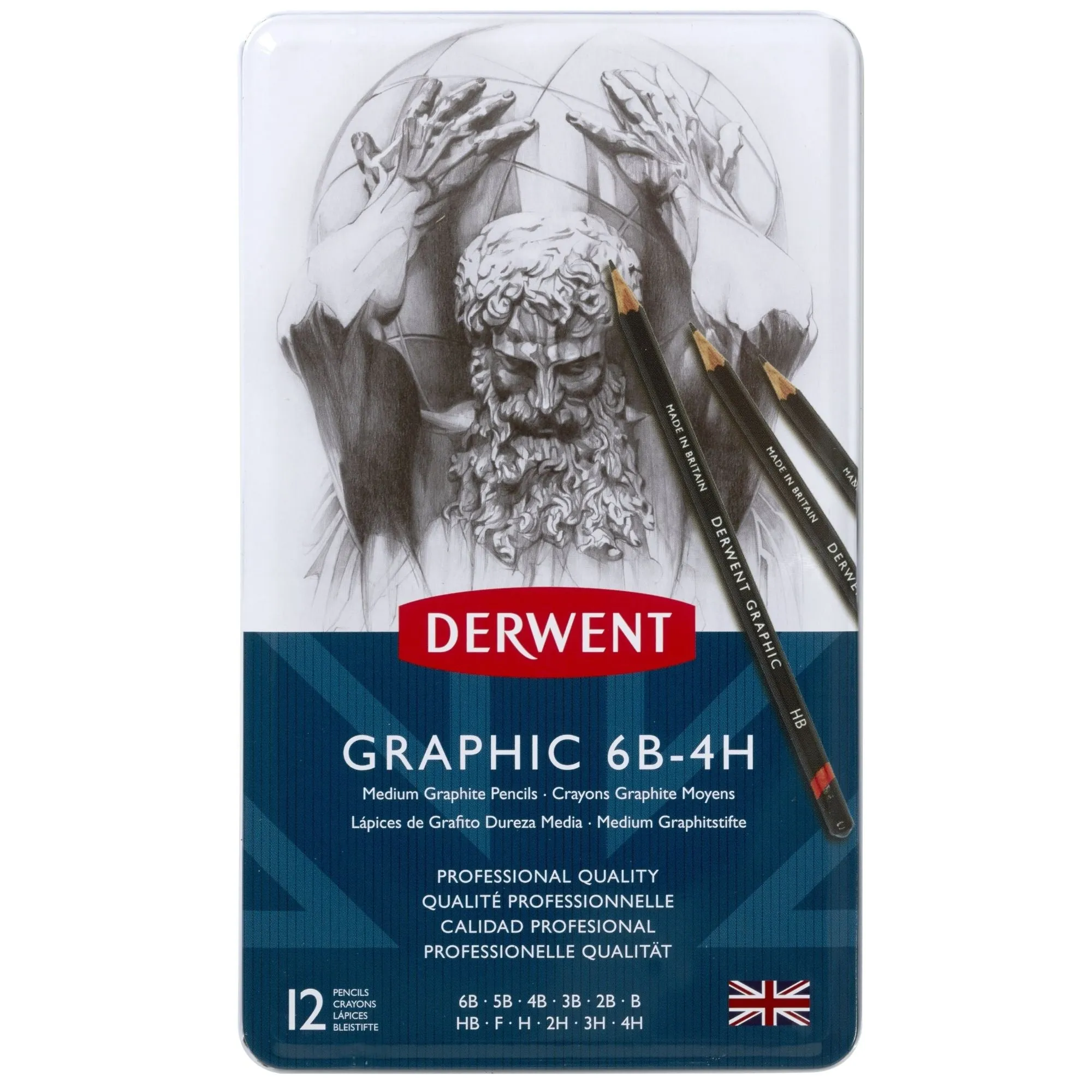 Derwent Medium Sketching Pencils - Set of 12