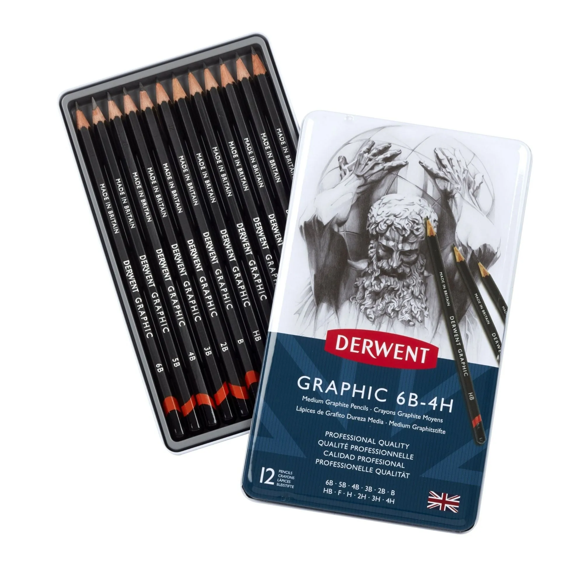 Derwent Medium Sketching Pencils - Set of 12