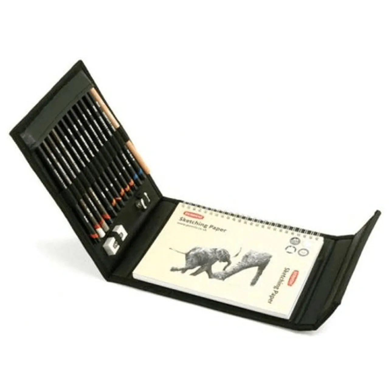 Derwent Sketching Pencils Wallet Set With Sketch Pad