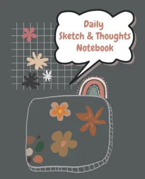 Diary for Sketch & Thoughts Notebook by Arty Chinstrap: Nice design inside, 160 white pages, matte cover, 7.5" x 9.25" Paperback  February 28, 2022