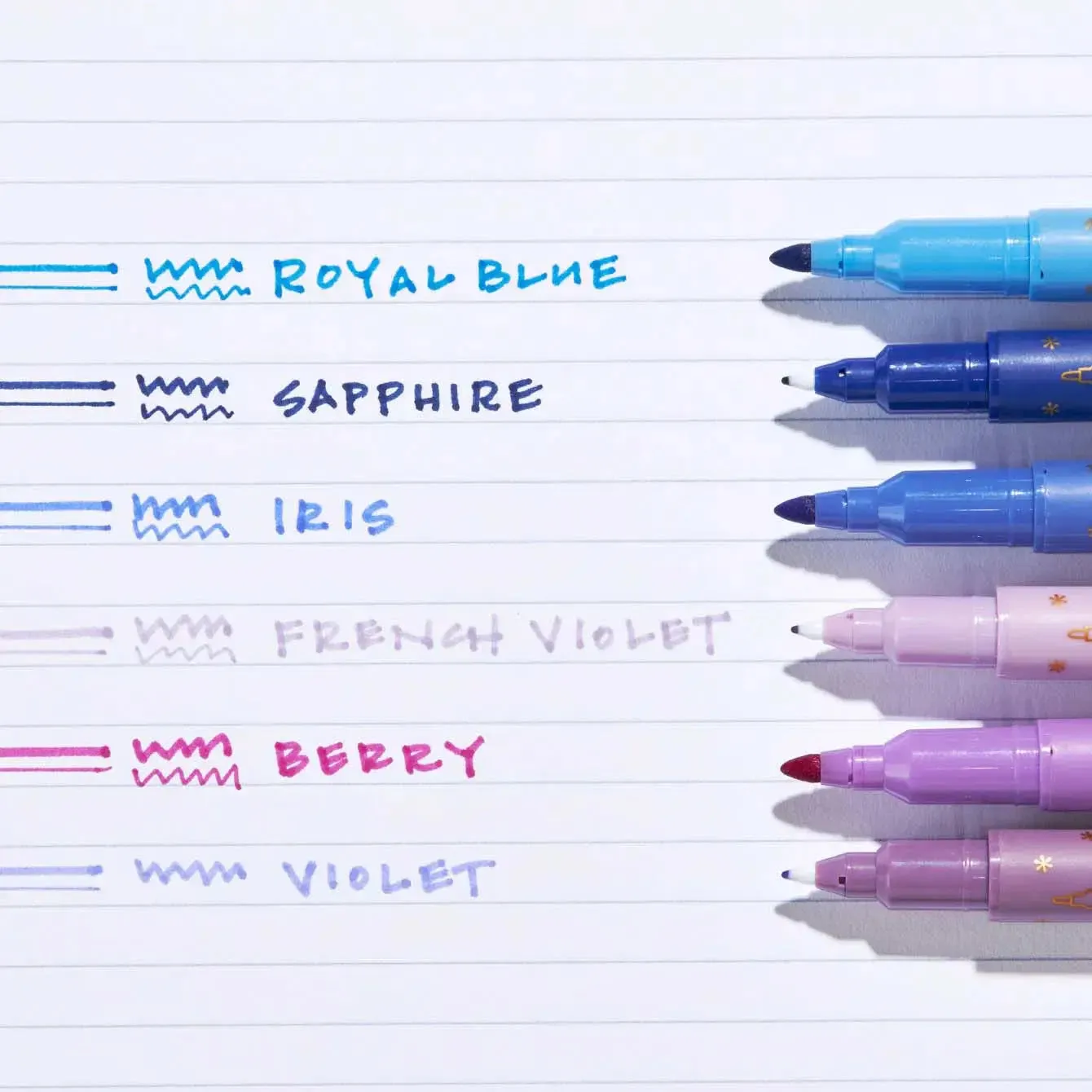 Erin Condren Dusk Dual-Tip Markers 6-pack