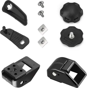 Football Helmet Chin Strap Fastener Set for Riddell Speedflex Helmet, Football Chin Strap Cam Lock Housing and Thumb Screws for Speedflex Chinstrap, Football Part