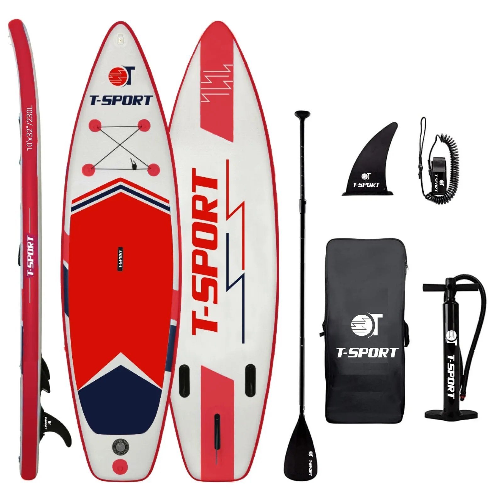 Inflatable Paddle Board Red SUP 10'6"