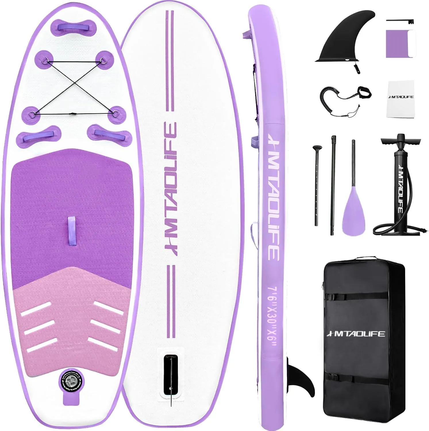 Kids Inflatable Stand Up Paddle Board, Kids Paddle Board with SUP Accessories, Anti-Slip EVA Deck, 76Child SUP for Kids & Youth