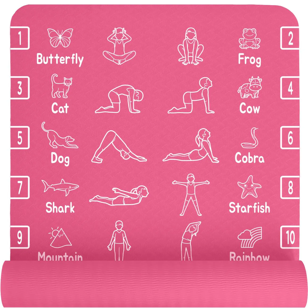 Kids Yoga Mat - Pink