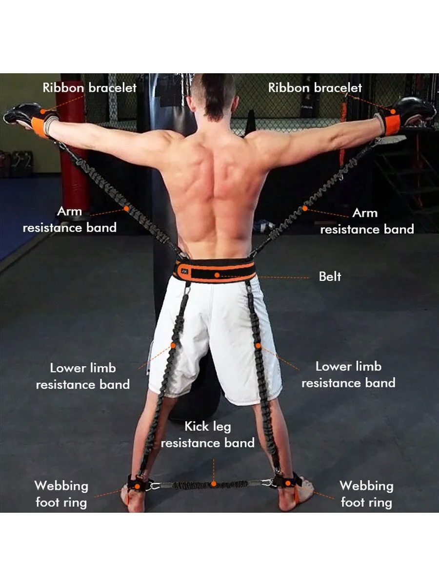 Leg Squat Tensioner Boxing Fighting Training Jumping Tension Rope