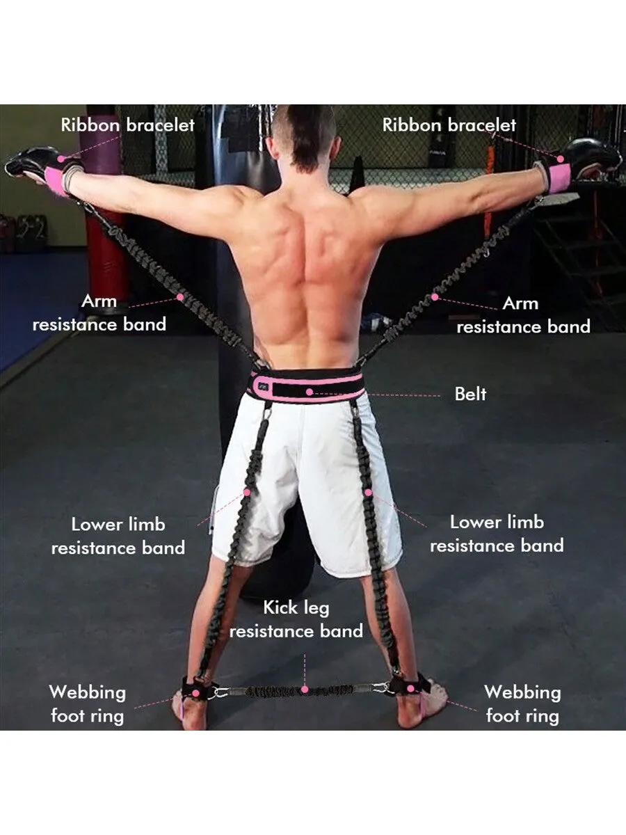 Leg Squat Tensioner Boxing Fighting Training Jumping Tension Rope