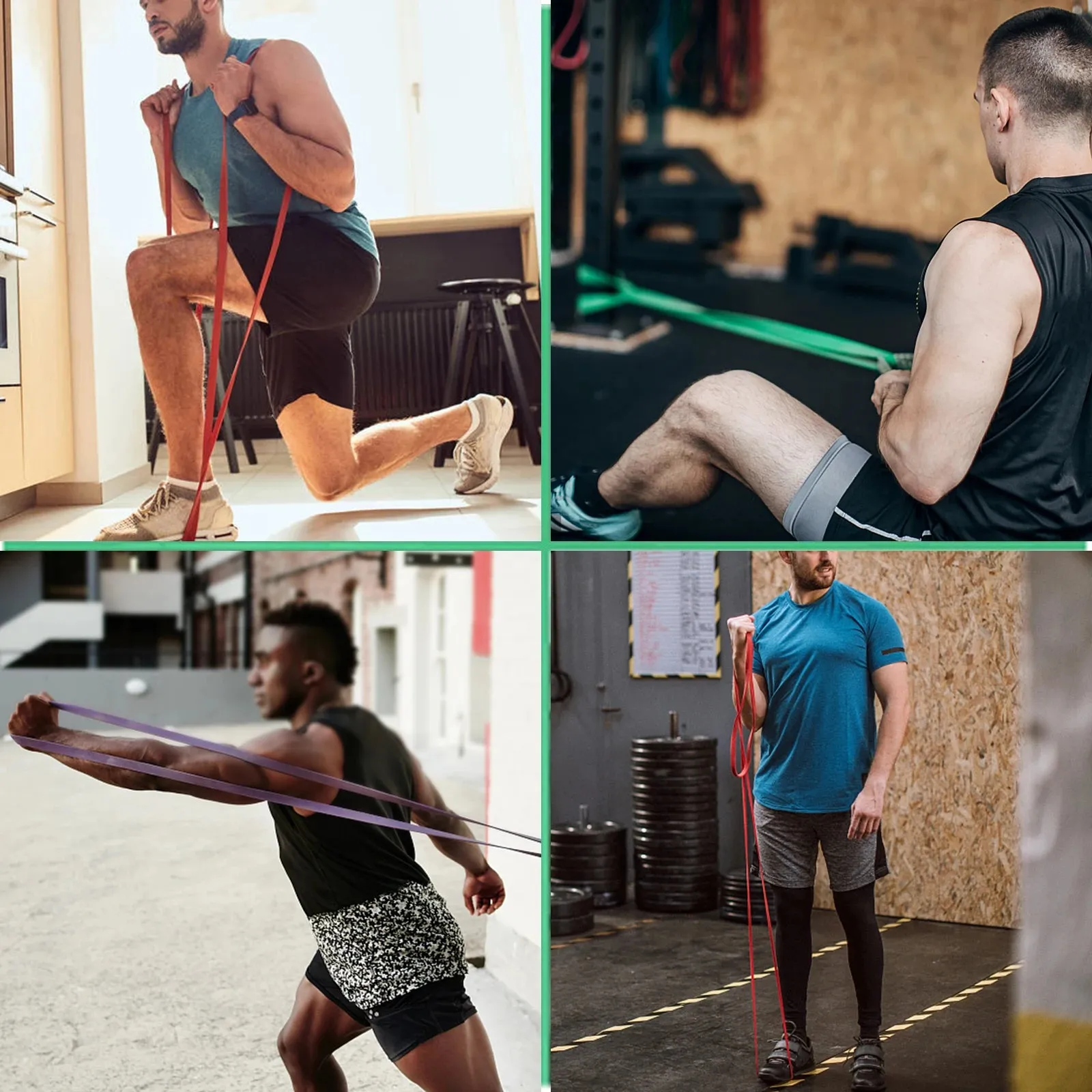 Lixada 5 Packs Pull Up Assist Bands Set Resistance Loop Bands Powerlifting Workout Exercise Stretch Bands with Door Anchor Foam