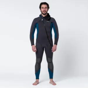 Men's diving wetsuit 5 mm neoprene SCD 500 black and blue