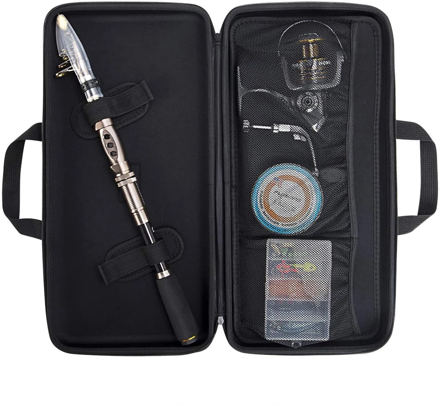 PLUSINNO Fishing Rod and Reel Combos Carbon Fiber Telescopic Fishing Pole with Reel Combo Sea Saltwater Freshwater Kit Fishing Rod Kit