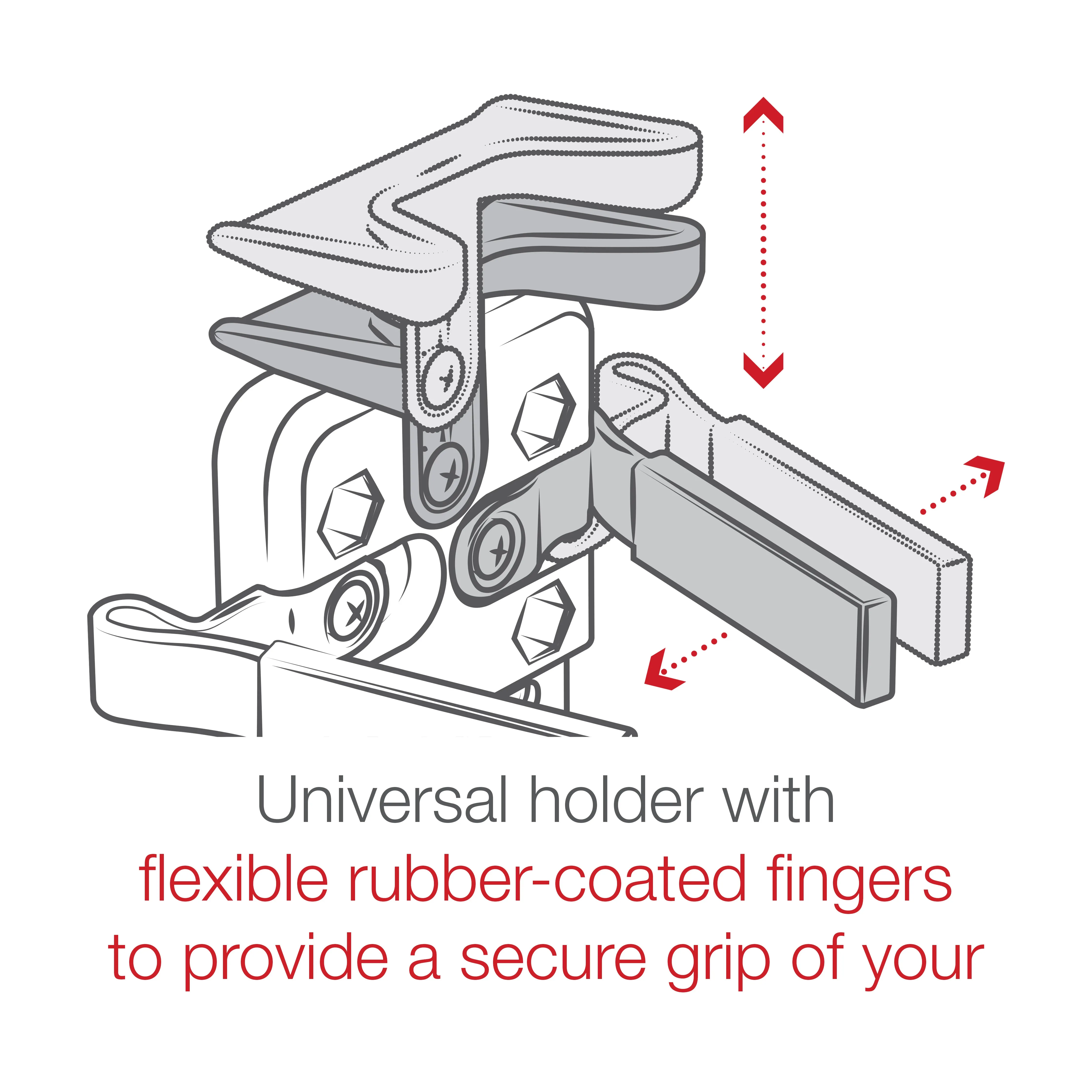 RAM® Finger-Grip™ Universal GPS and Radio Holder