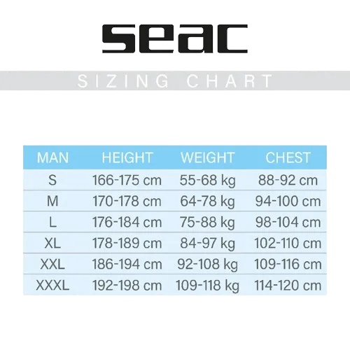 SEAC Feel Ultraflex 3mm Mens Wetsuit