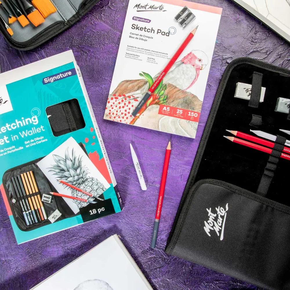 Sketching Set in Wallet Signature 18pc
