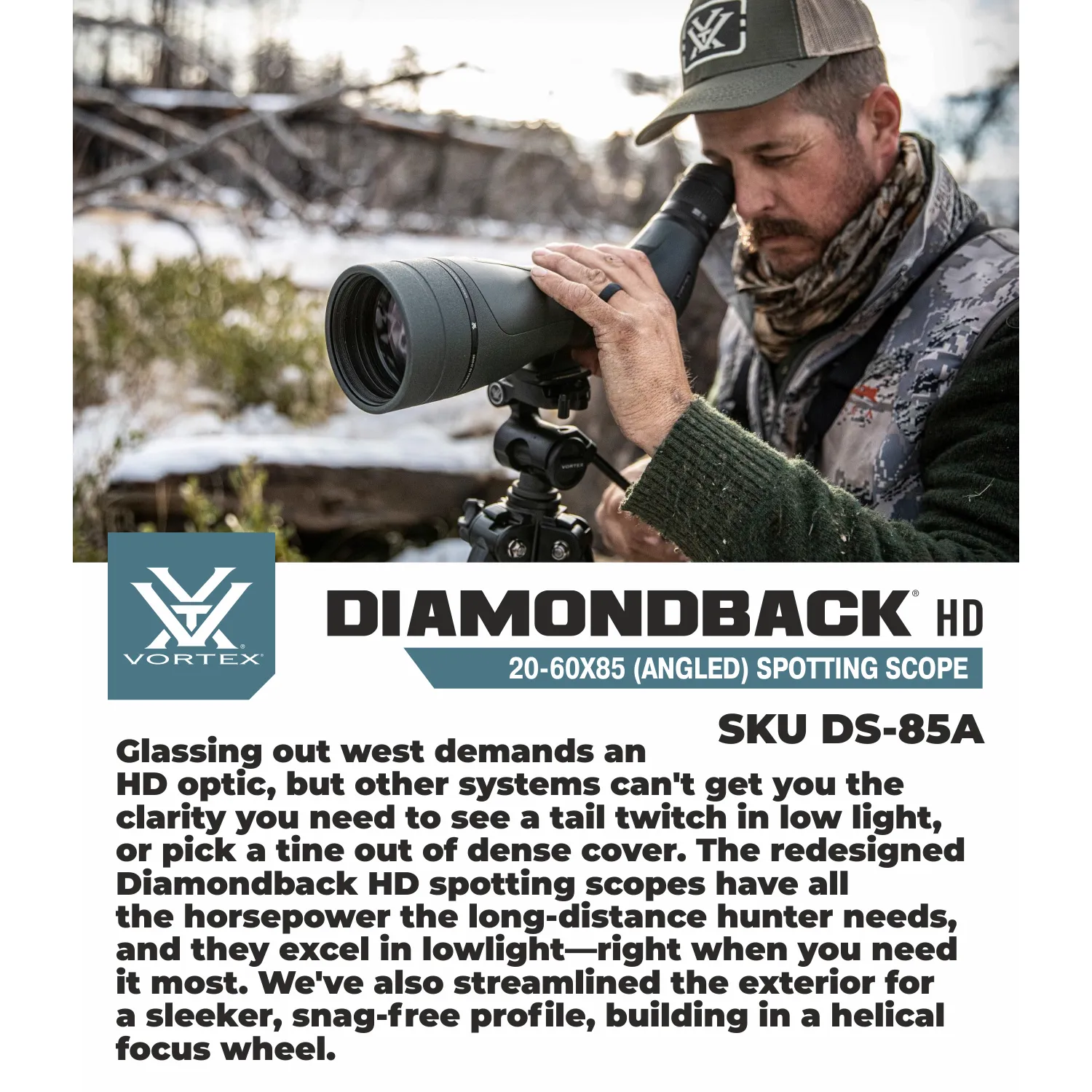Vortex Optics Diamondback 20-60x85 HD Spotting Scope