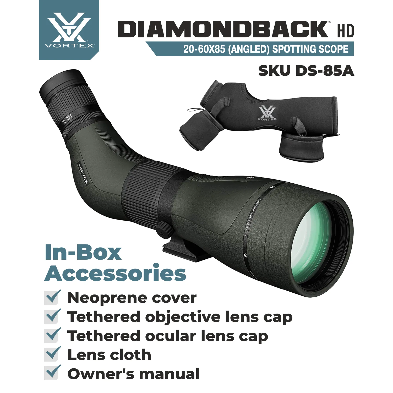 Vortex Optics Diamondback 20-60x85 HD Spotting Scope