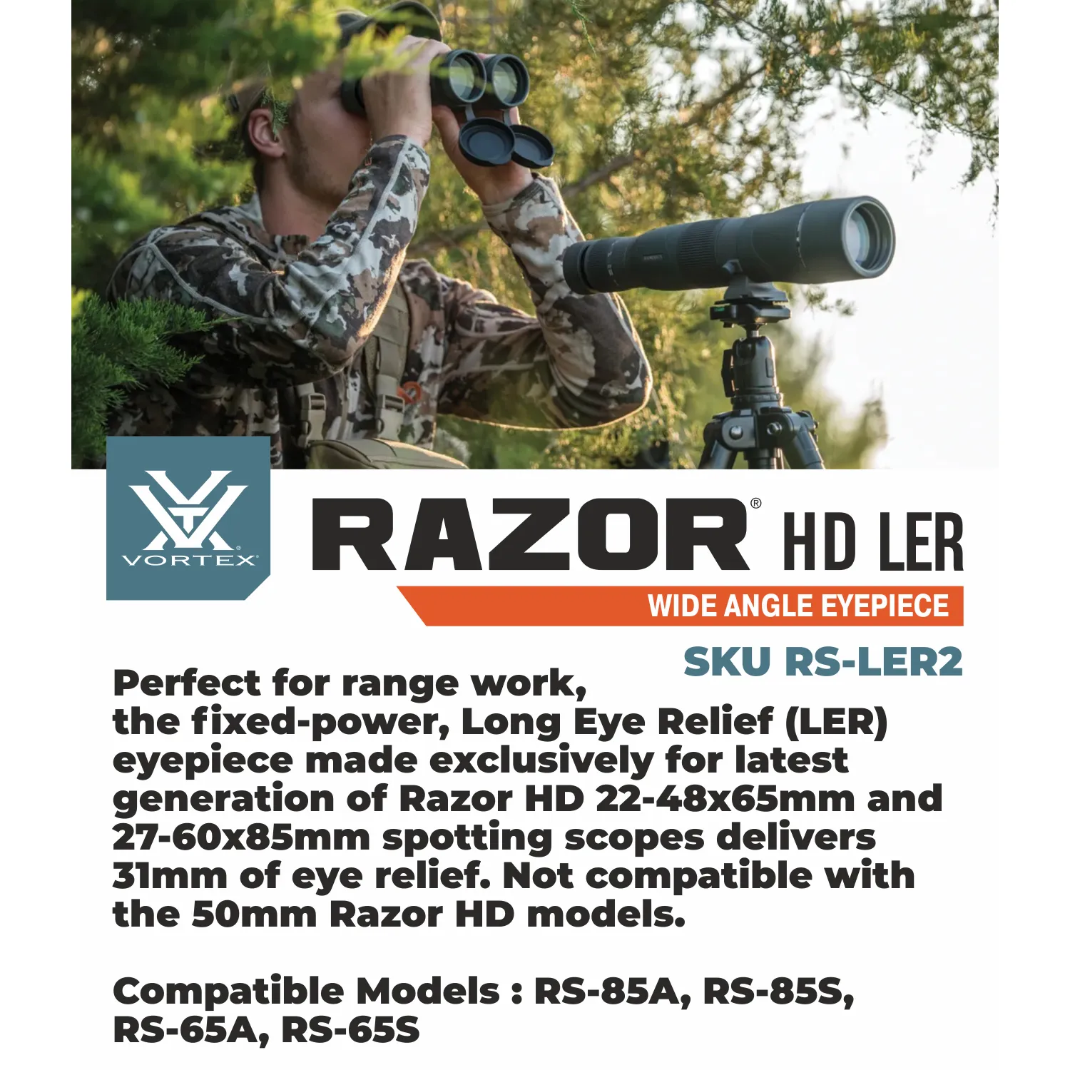 Vortex Optics Razor HD LER Spotting Scope Wide Angle Eyepiece (RS-LER2)
