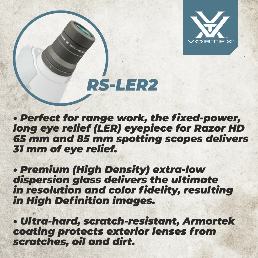 Vortex Optics Razor HD LER Spotting Scope Wide Angle Eyepiece (RS-LER2)