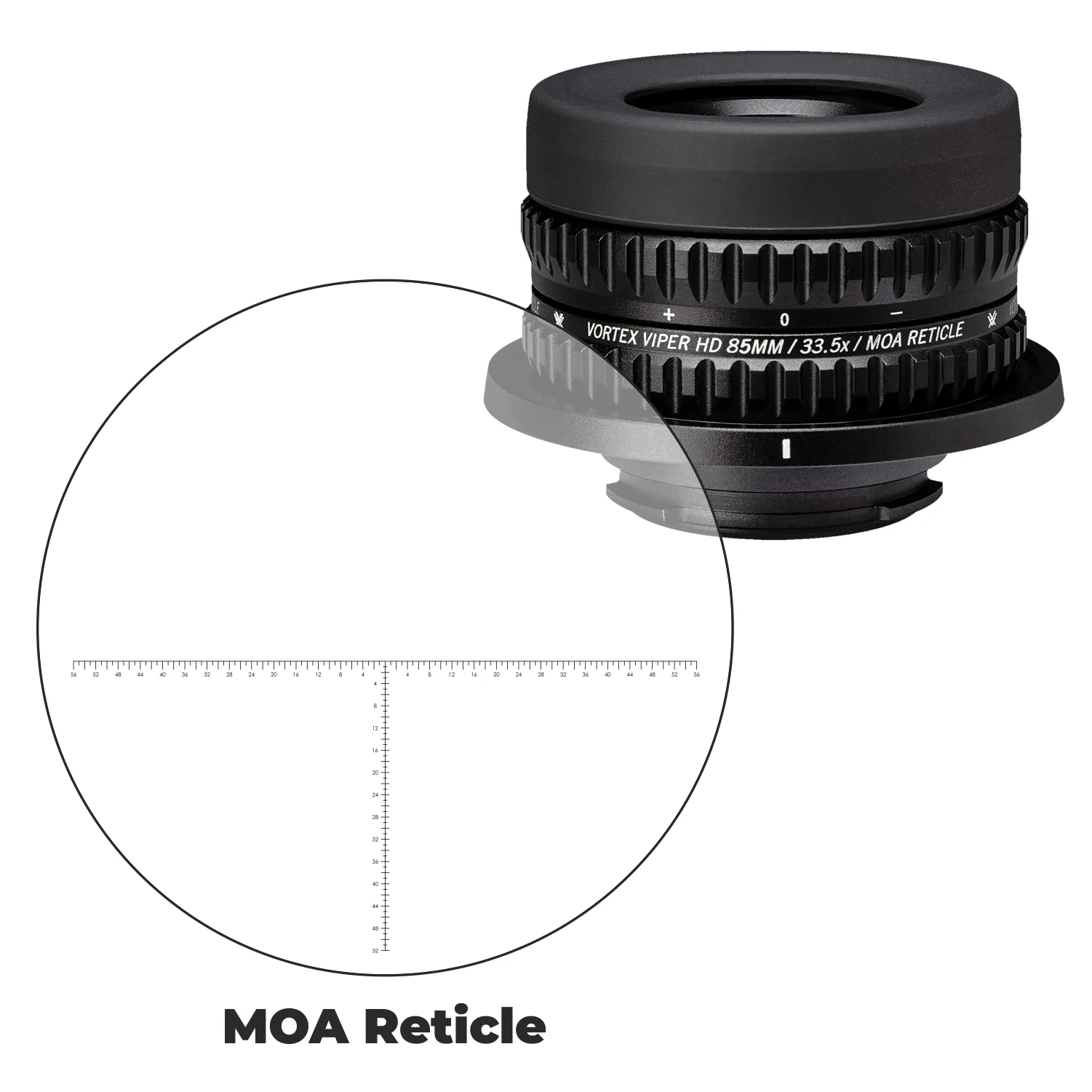 Vortex Optics Viper HD 85mm Spotting Scope Reticle Eyepiece Ranging (MOA) Reticle (VS-85REA)
