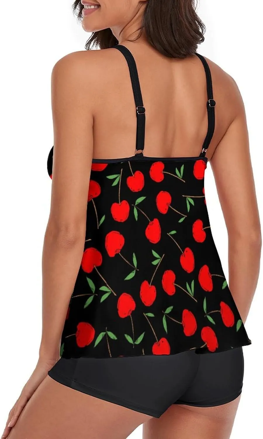 Womens Tankini Swimsuits for Women Two Piece Tummy Control Bathing Suits Swim Tank Top with Boyshorts